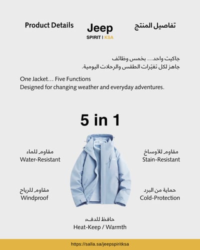 Jeep Jacket 2 in 1 - Jet Black
