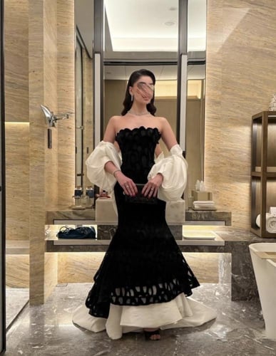 Elegant Black Evening Dress - فستان سهرة أسود أنيق