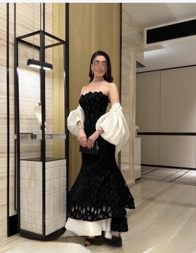 Elegant Black Evening Dress - فستان سهرة أسود أنيق