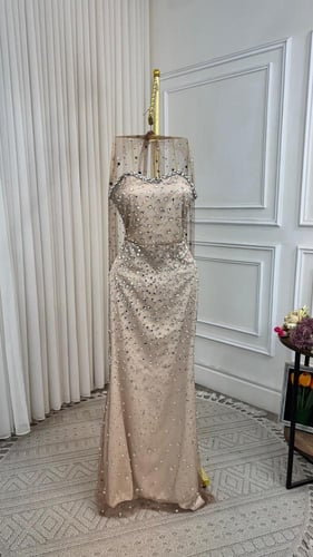 فستان تفته مطرز