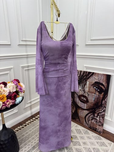 فستان سهرات الخامه برنت