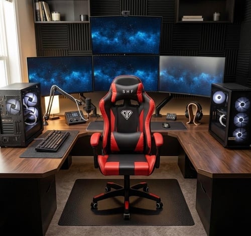 Luxury multi-colored gaming chair