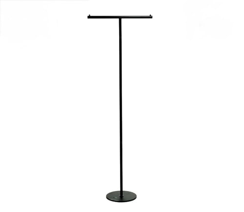 علاقة ملابس حديد قاعدة رخام شكل T متعددة الألوان