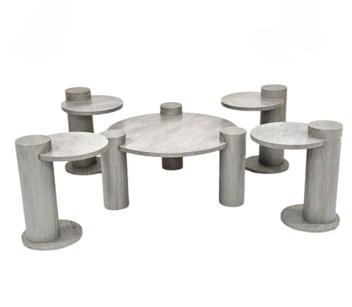 طاولة شاي مودرن وحديث متعددة الألوان