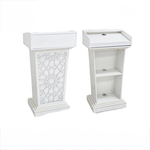 طاولة منبر خشب أبيض