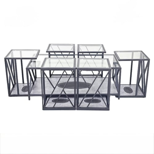 طاولة شاي مودرن متعددة الألوان