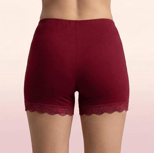 شورت فيسكوز ملون مع دانتيل من تحت ( 6 حبات ) متعدد...