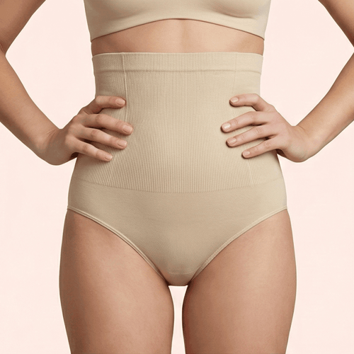 مشد نسائي بطن وخصر - مقاس Free Size - لون بيج