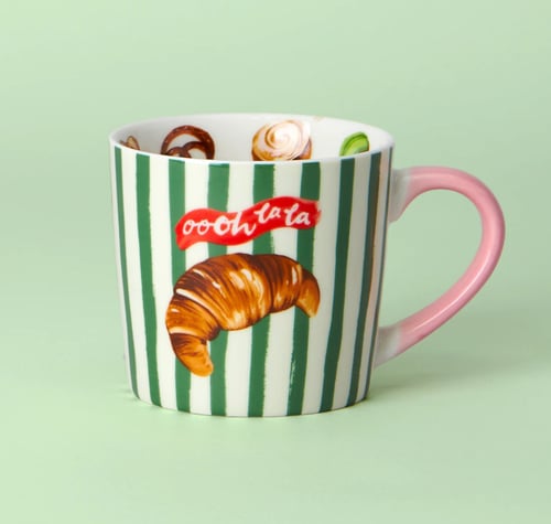 Oooh La La Croissant Mug