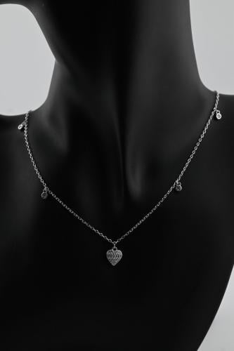 شوكر فضه عيار 925- قلب