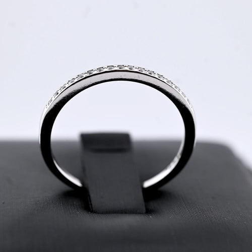 خاتم تونز فضه عيار 925 - تصميم الماس ابيض