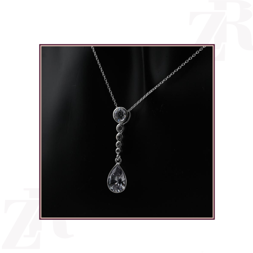 تعليقه فضه عيار 925-تصميم الماس