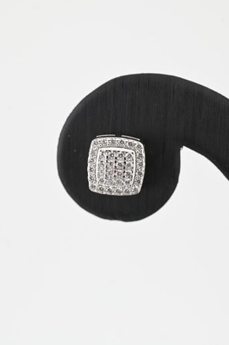 نصف طقم فضة عيار 925- تصميم الماس ابيض