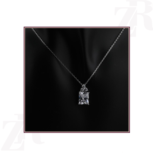 تعليقه فضه عيار 925-تصميم الماس