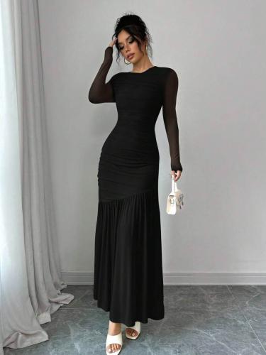 Firerie فستان نسائي بأكمام طويلة