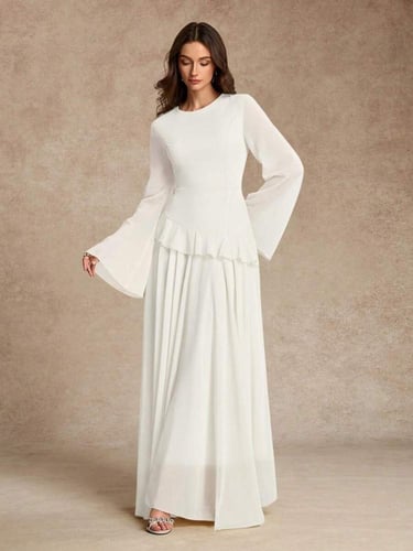 فستان نسائي أنيق بأكمام واسعة