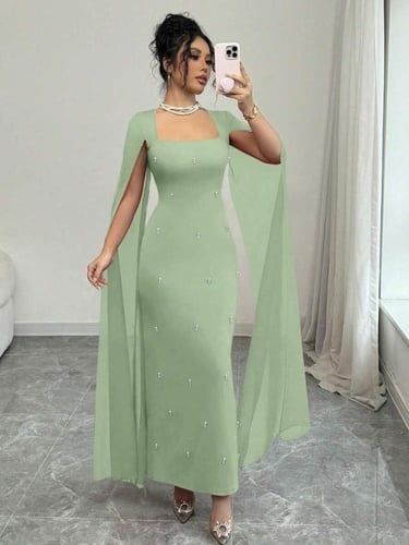 Rafferiza فستان شيفون رقيق