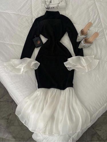 INAWLY فستان أنيق مناسب للنساء