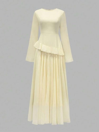 فستان نسائي أنيق بأكمام واسعة