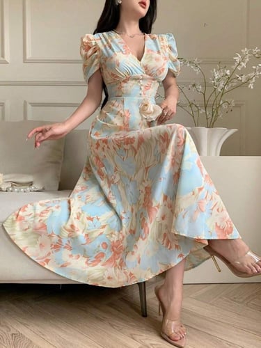 Modelyn فستان مناسب مزين بلؤلؤة