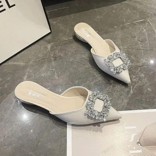 صندل نسائي صيفي بكعب منخفض