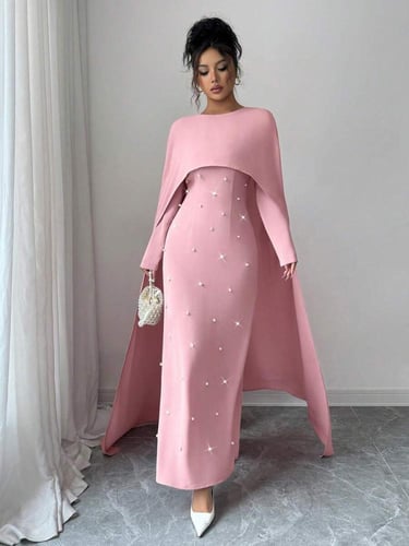 Elenzga فستان حفلات طويل