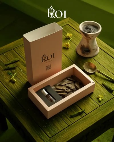 أوقية عود مروكي ميني مع ربع تولة دهن عود هندي سوبر