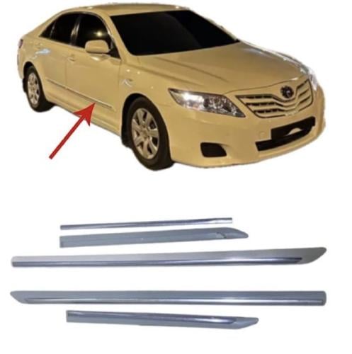 مساطر كروم لأبواب سيارة تويوتا كامري، وهي متوافقة...