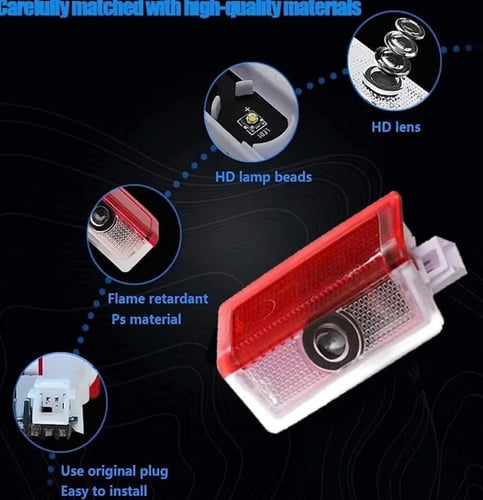 مصباح باب السيارة مرسيدس، جهاز عرض شعار جوست شادو...