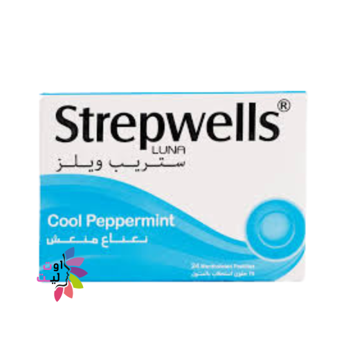 STREPWELLS COOL PEPPERMINT 24 LONZENGES