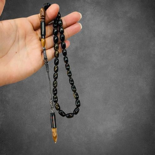 سبحة سندلوس - أسود بلون ذهبي