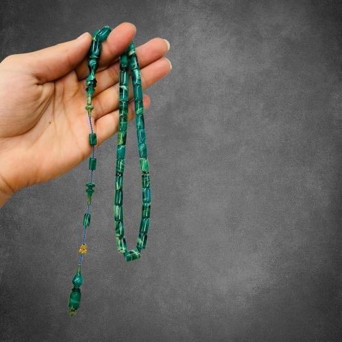 سبحة سندلوس قصة قلم بلون أخضر مموج