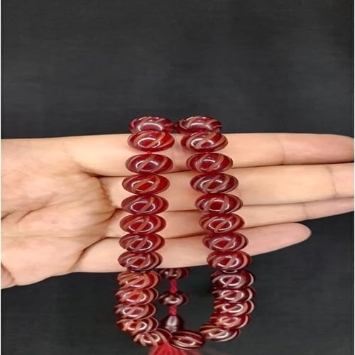 سبحة بكلايت ألماني راقي – أحمر محمّر بعمق متدرّج