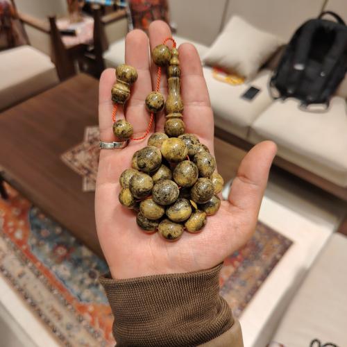 سبحة عثمانية كهرمان عربي عتيق – لون نادر بتميّز را...