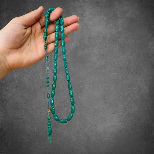 سبحة سندلوس بلون أخضر معرق