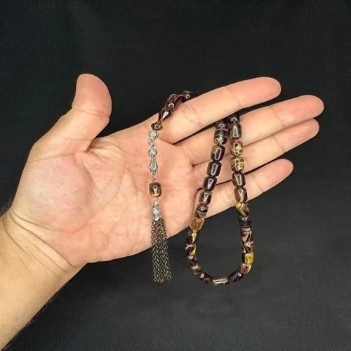 سبحة فاتوران كلاسيكية – بيج عسلي بتدرجات واضحة