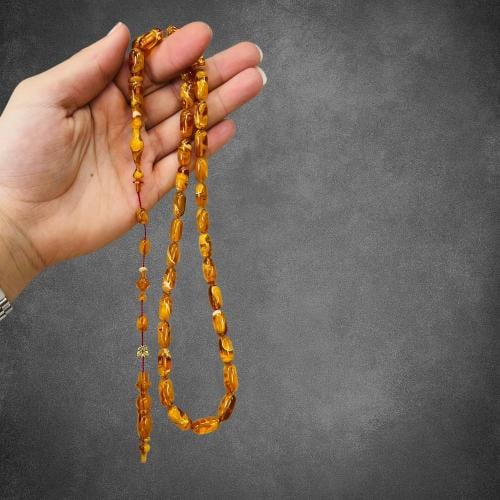 سبحة سندلوس بلون عسلي