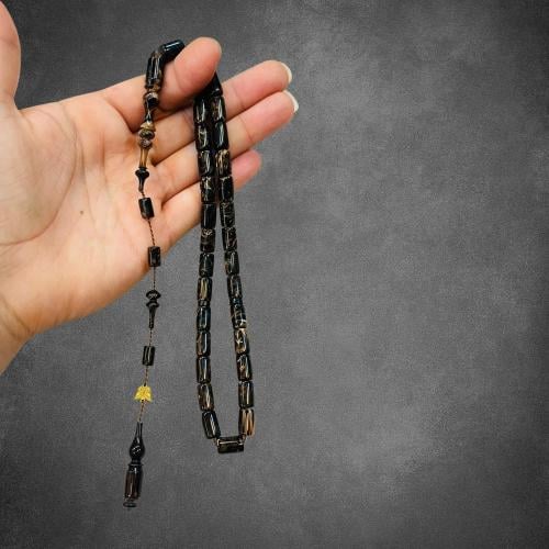 سبحة سندلوس قصة قلم بلون أسود مموج