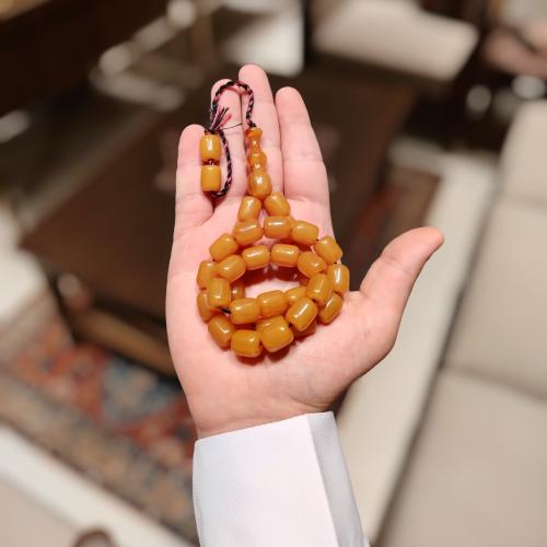 سبحة فاتوران برميلي – اصفر