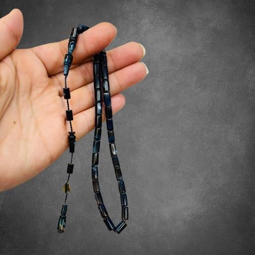 سبحة سندلوس نواعم قصة قلم بلون أزرق مموج