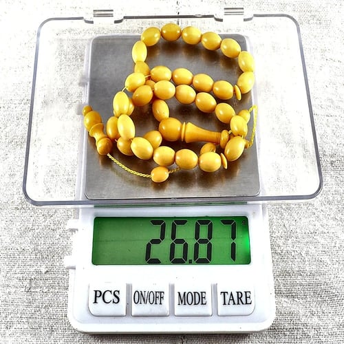 سبحة عثمانية كهرمان عربي قديم – طابع أصيل بلمسة أن...