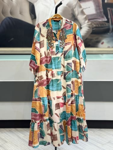 جلابية مطرزه فاخره