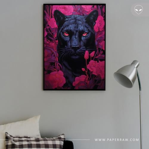 لوحة جدارية البانثر الأسود – The Black Panther