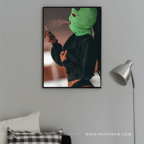 لوحة جدارية Neon Mask