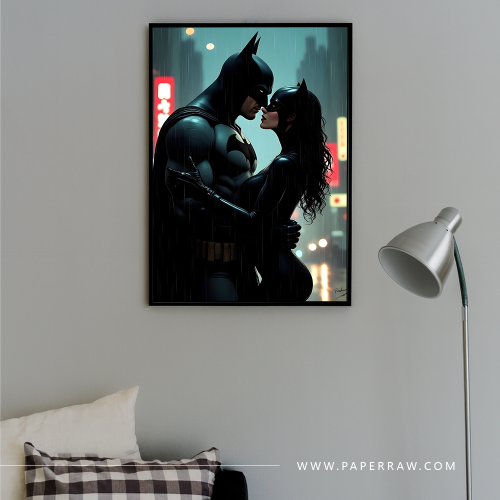 لوحة جدارية Gotham Kiss