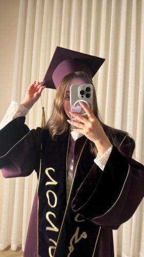 طقم عباية تخرج ليلكي فخم كم واسع | أناقة لون الليل...