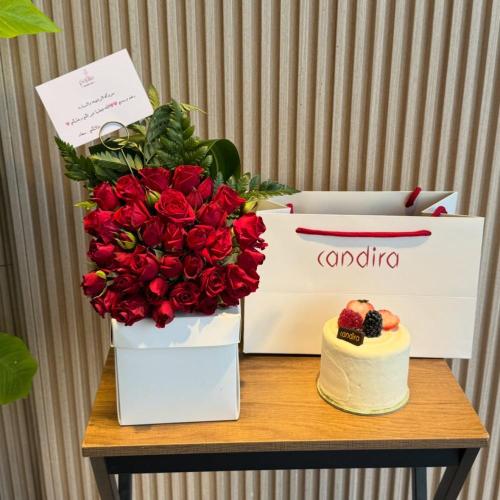 بكج الكيك والورد