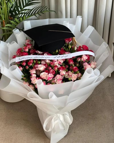 بوكيه ورد للتخرج - هدايا تخرج من الجامعة