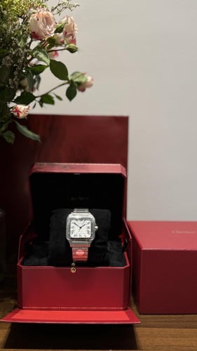 ساعه كارتيه رجالي فضيsize :39mm