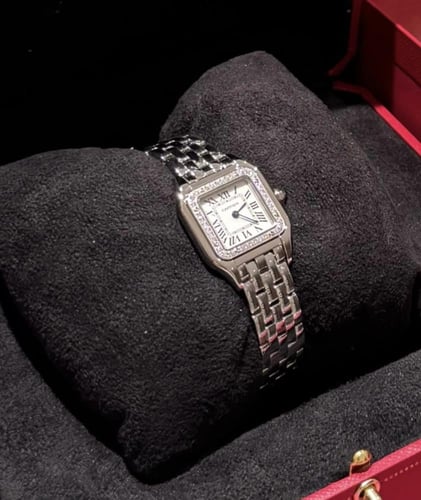 ساعه كارتير سيلفر & زيركون